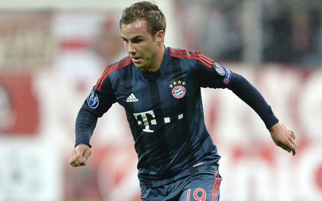 (GIF) Mario Goetze scores his first goal for Bayern Munich in 5-0 win over Viktoria Pilsen