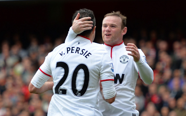 Robin Van Persie Wayne Rooney Manchester United