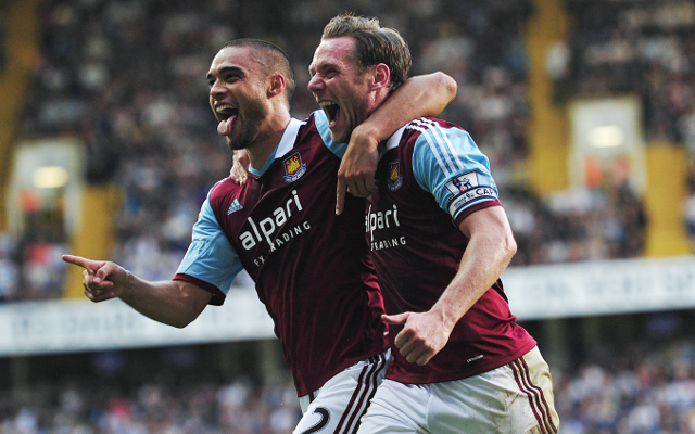 Winston Reid Kevin Nolan West Ham United