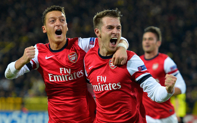 Aaron Ramsey Mesut Ozil Arsenal