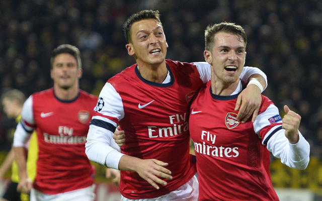 Aaron Ramsey Mesut Ozil Arsenal