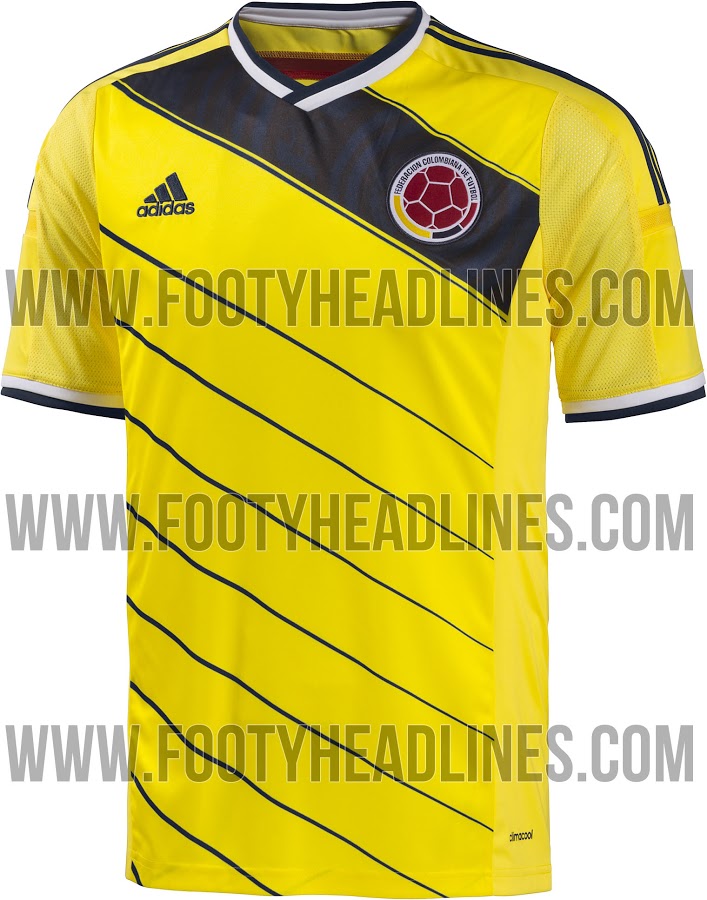 Colombia 2014 World Cup Home Kit