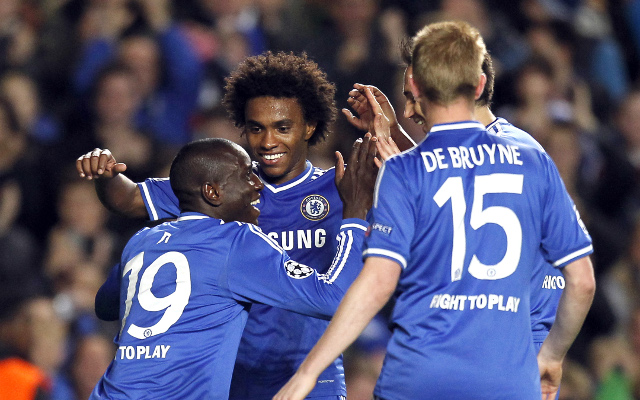 Demba Ba Willian Kevin De Bruyne Chelsea