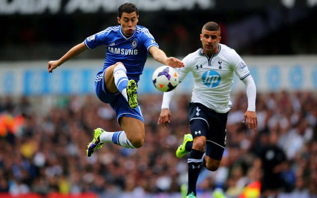 Eden Hazard Chelsea Kyle Walker Tottenham