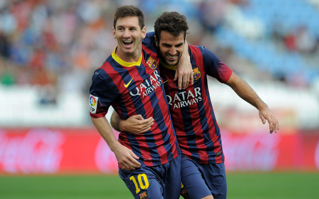 FC Barcelona Lionel Messi Cesc Fabregas