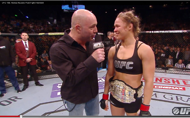 (Video) UFC 168 Ronda Rousey v Miesha Tate: Full post-fight interview