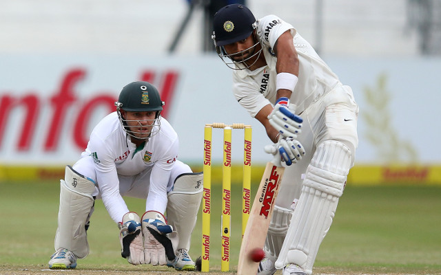 India v South Africa: 2nd Test match, day five – morning session scorecard