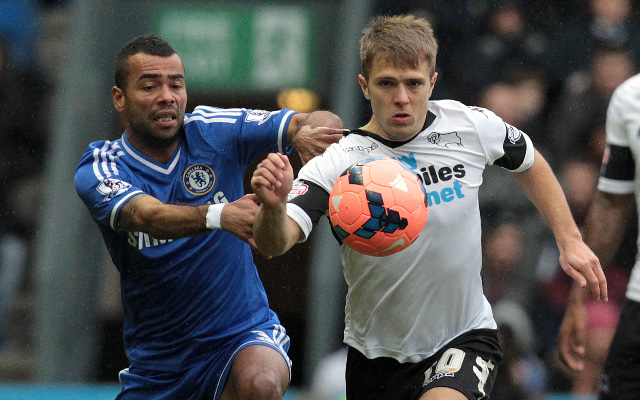 Ashley Cole Chelsea Jamie Ward Derby