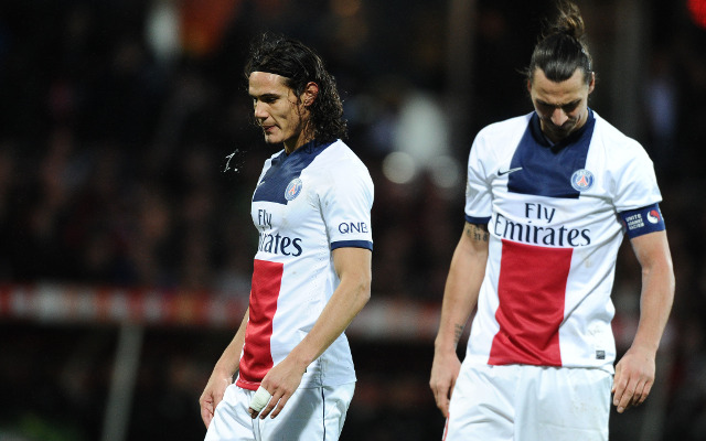 Edinson Cavani Zlatan Ibrahimovic PSG