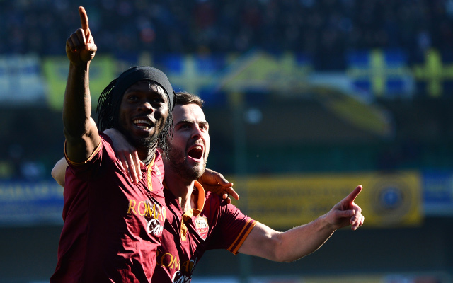 Gervinho Miralem Pjanic AS Roma