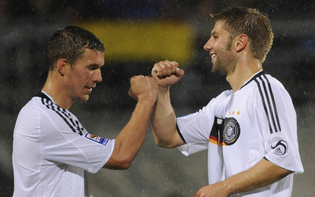 Lukas Podolski Thomas Hitzlesperger Germany