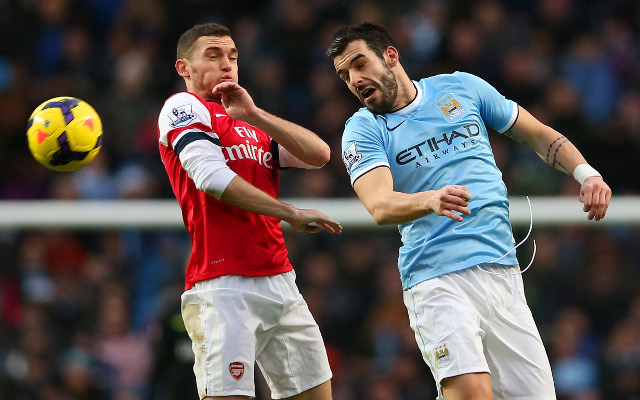 Thomas Vermaelen Arsenal Alvaro Negredo Manchester City