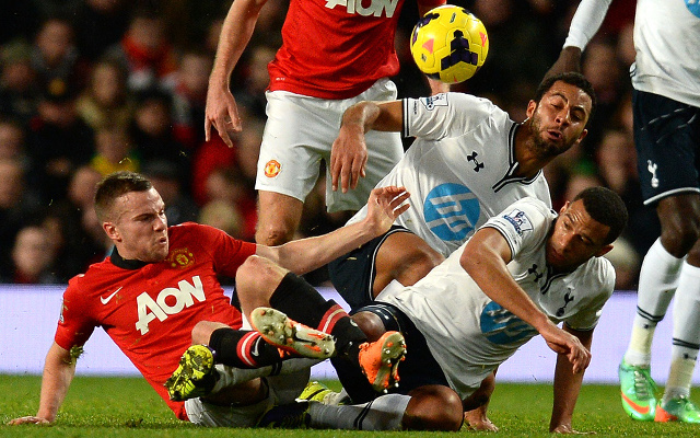 Tom Cleverley Mousa Dembele Etienne Capoue Manchester United Tottenham