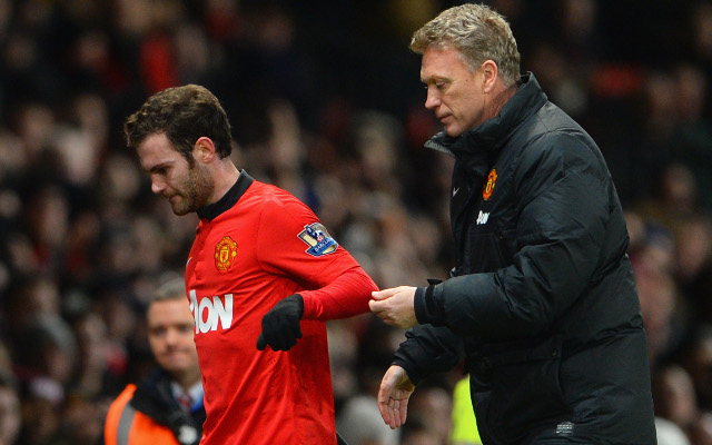 Juan Mata David Moyes Manchester United