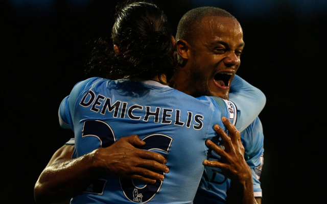 Martin Demichelis Vincent Kompany Manchester City