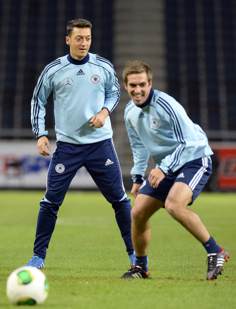 Mesut Ozil Philip Lahm Germany