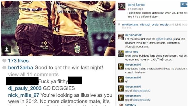 Ben Barba's instagram account