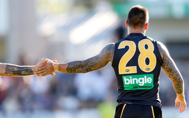 (Image) Richmond AFL star Jack Riewoldt pays tribute to retired team-mate Jake King