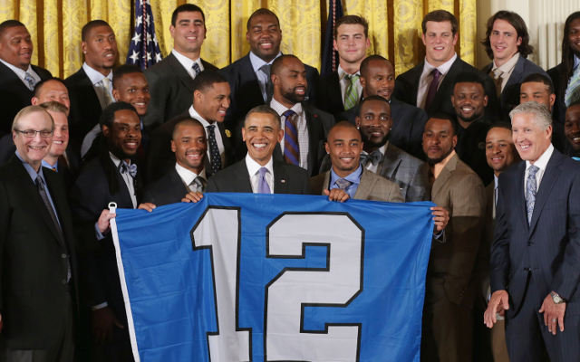 (Video) President Obama welcomes Seattle Seahawks to White House