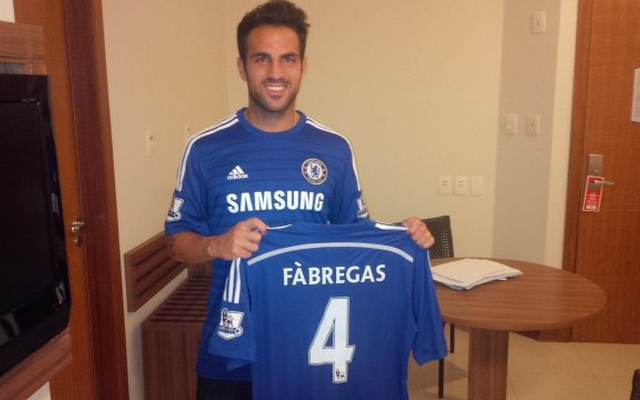 Arsenal remove Cesc Fabregas banner from Emirates following Spaniard’s Chelsea switch