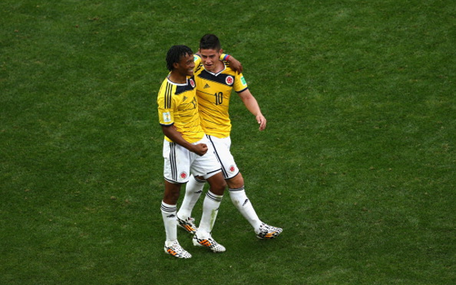 Juan Cuadrado James Rodriguez Colombia