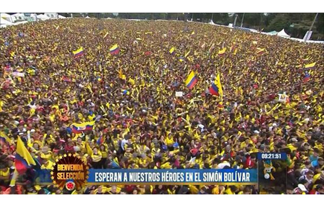 (Video) Colombia receive heroes welcome after Wold Cup defeat