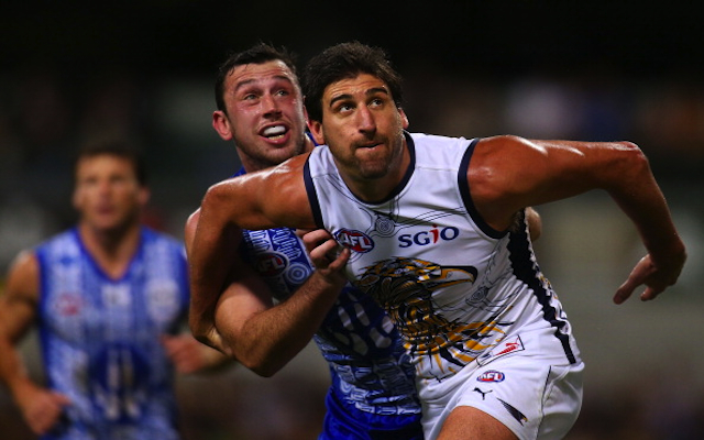 West Coast Eagles ruckman Dean Cox may have played his last AFL game
