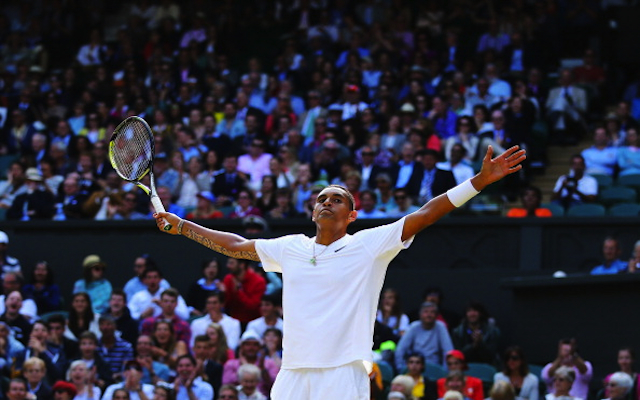 (Video) Australian Nick Kyrgios hits ‘shot of the year’ in win over Rafael Nadal at Wimbledon