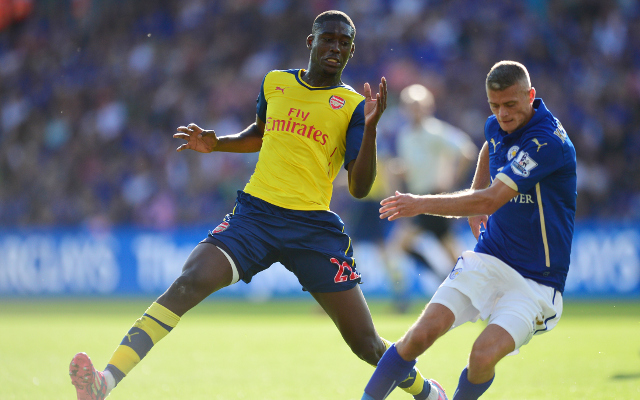 (Video) Arsenal striker Yaya Sanogo scores twice in a competitive game… really!