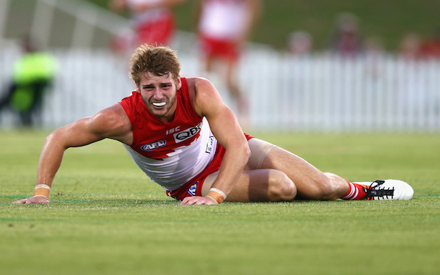 Luckless Sydney Swans defender to undergo FOURTH knee reconstruction