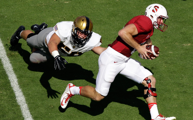 #15 Stanford shuts out Army, 35-0