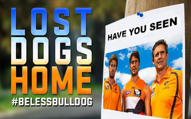 (Image) Greater Western Sydney Giants troll Western Bulldogs on Twitter