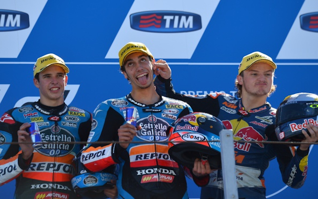 (Video) MotoGP: Jack Miller clashes with friend Alex Rins following Moto3 race incident