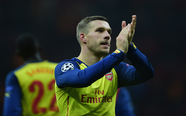 Arsenal Striker Lukas Podolski Travelling To Milan To Finalise Inter Loan Deal