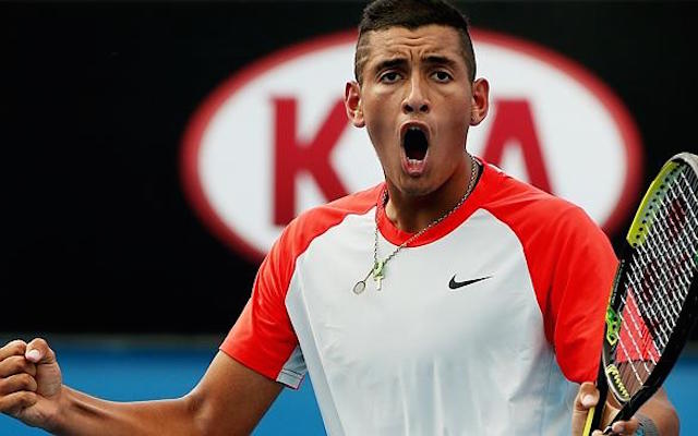 (Video) Nick Kyrgios The Showman! Aussie Hurls Racket To Try And Rescue Point Against Andreas Seppi