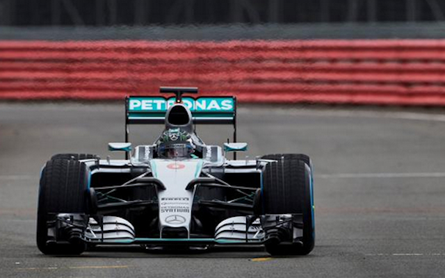 (Images) Formula One: First photos of Lewis Hamilton and Nico Rosberg testing new 2015 Mercedes W06 Hybrid