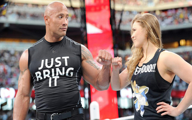 UFC star Ronda Rousey says she would win a fight with The Rock