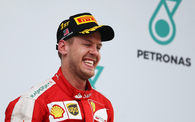 (Video) Sebastian Vettel tastes first Ferrari victory as he wins Malaysian Grand Prix
