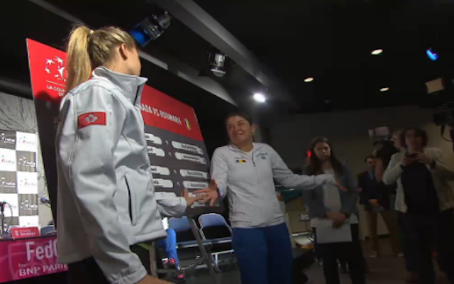 (Video) Tennis queen Genie Bouchard mocked over handshake controversy