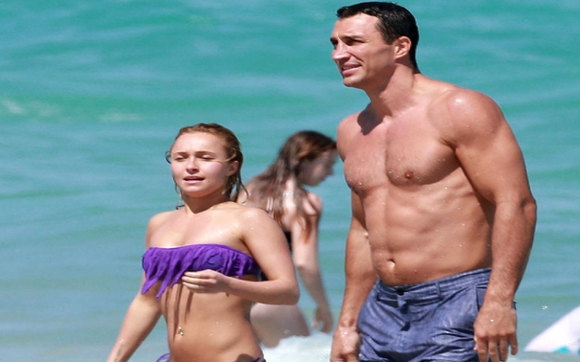 (Image Gallery) Hayden Panettiere is a real knockout as future husband Wladimir Klitschko scores knockouts in the ring