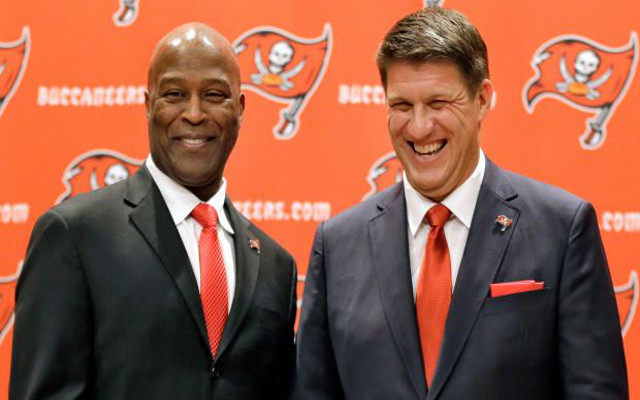 Buccaneers head coach Lovie Smith says he and GM Jason Licht are in “complete agreement” on QB rankings and No. 1 overall pick