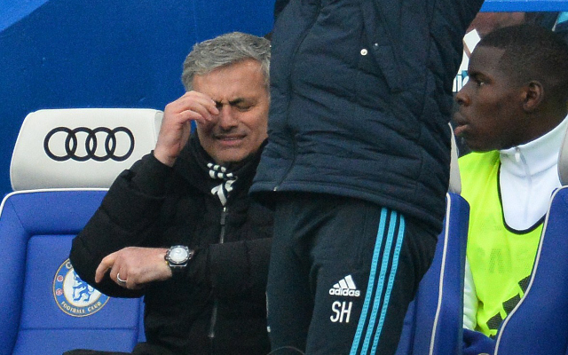 LOL! Watch Chelsea manager Jose Mourinho’s emotional reaction to Cuadrado miss