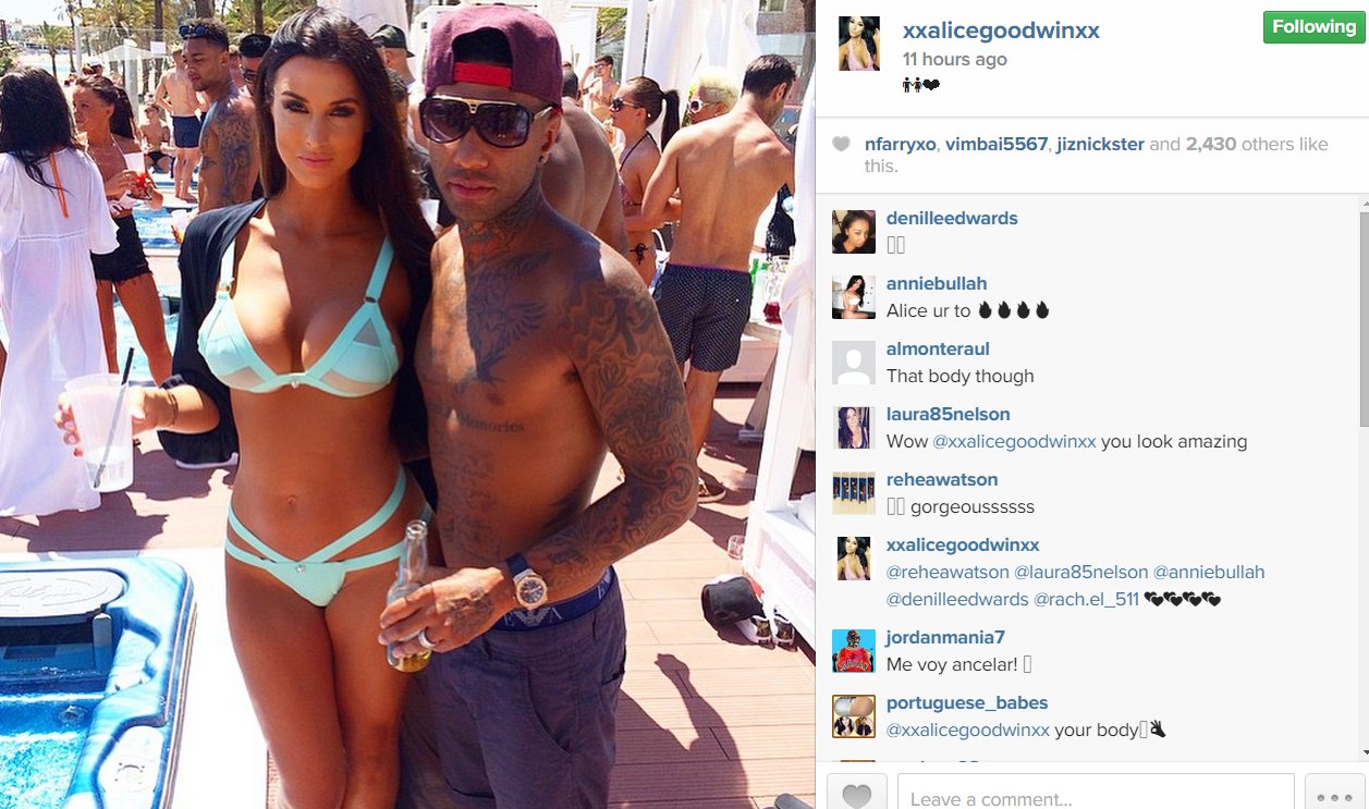 Alice Goodwin and Jermaine Pennant