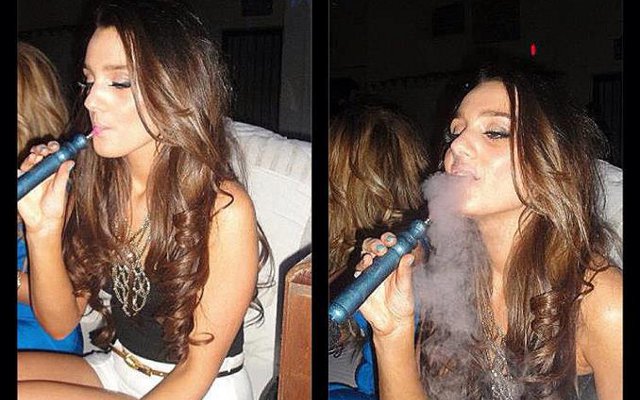 Photo: Jack Wilshere girlfriend SMOKING shisha! Arsenal man & new WAG Andriani Michael are so similar