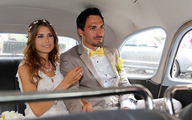 Mats Hummels marries Cathy Fischer: Future Man United WAG looks STUNNING in wedding photos