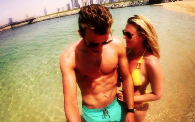 Harry Kane & girlfriend Kate Gooders look FIT in hot holiday selfie
