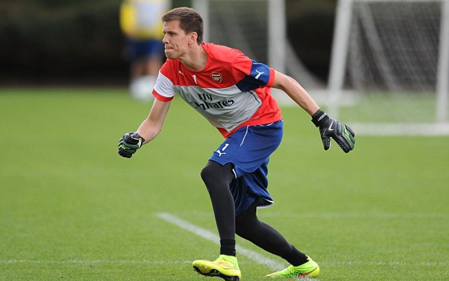 PICTURE: Wojciech Szczesny happily parades Roma scarf before sealing Arsenal exit