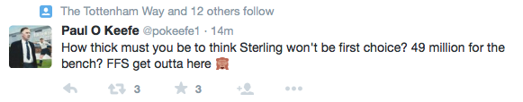 Sterling to Man City- Twitter reaction