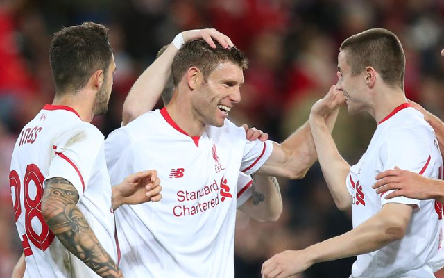 Video: James Milner’s first Liverpool goal – summer signing nets against Brisbane after brilliant nutmeg