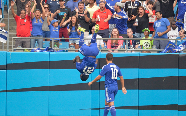 during their International Champions Cup match at Bank of America Stadium on July 25, 2015 in Charlotte, North Carolina. Chelsea won 2-1 on penalty kicks.